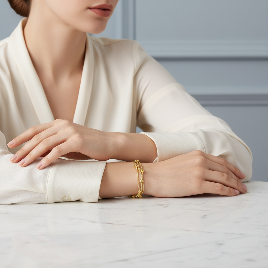 3 Layer Satellite Chain Bracelet