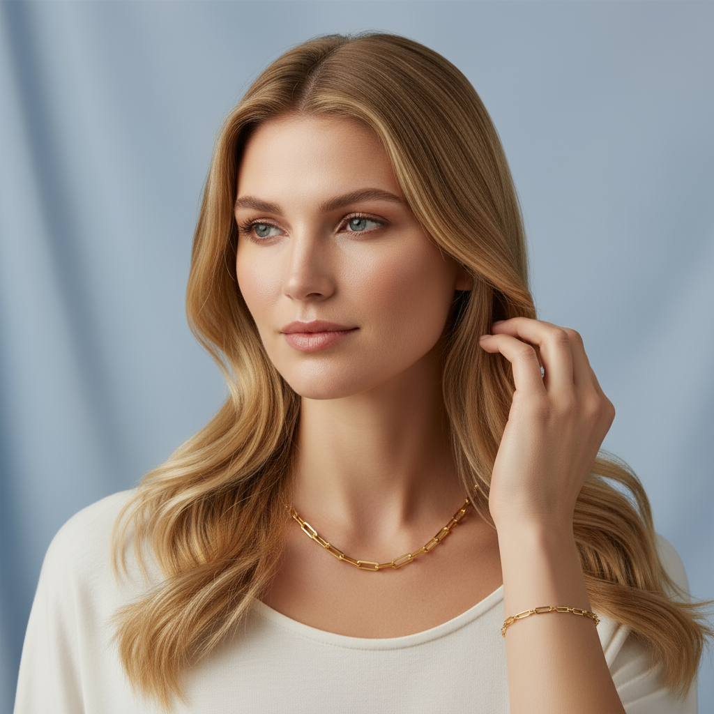 Paper Clip Chain Bracelet