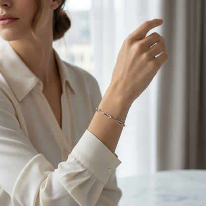 Paper Clip Chain Bracelet